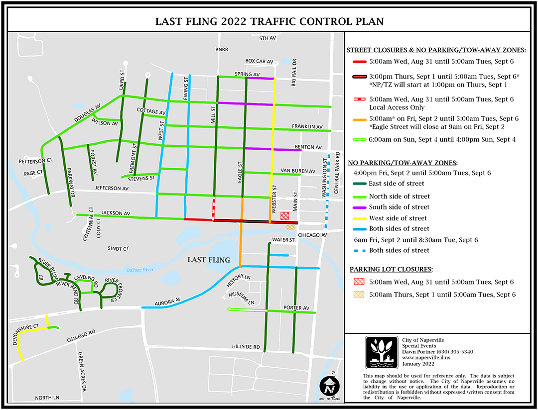 2023 Naperville Jaycees Last Fling - Directions / Parking / Shuttle